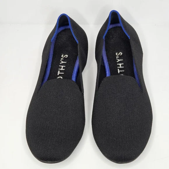 Rothy's The Loafer Black Knit Ballet Flats Women's Size 7 - Picture 2 of 11